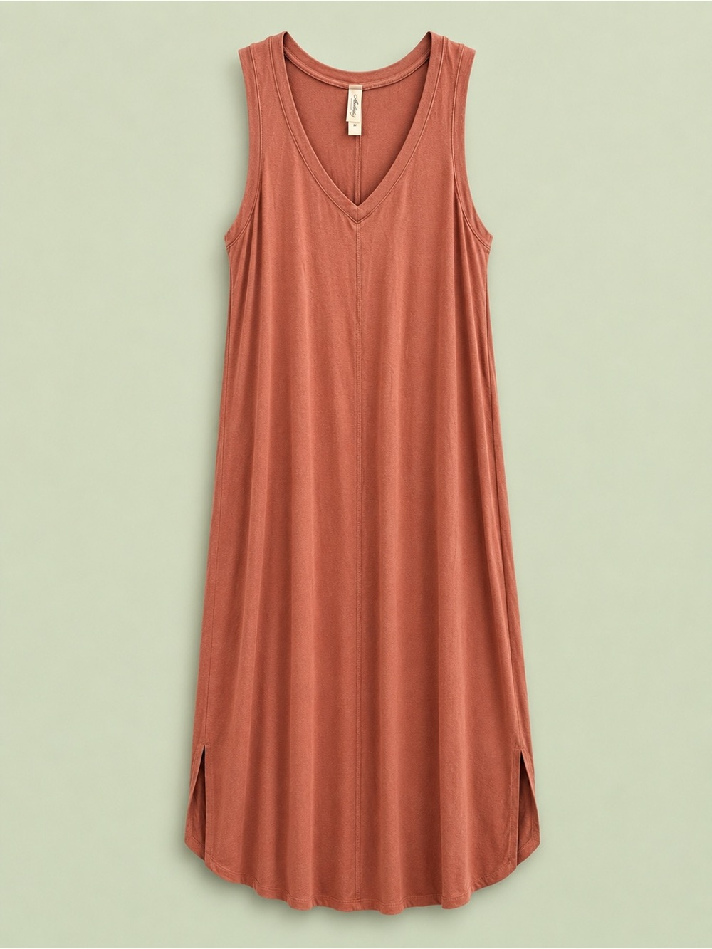 mahina V-Neck Maxi Dress - Rust